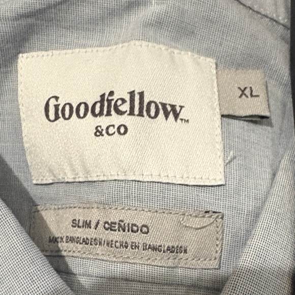 Goodfellow & Co Light Blue Casual Button Down Shirt - Picture 4 of 6